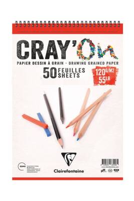Clairefontaine Cray'On Drawing Block 120 G A5 50 Pages - 1
