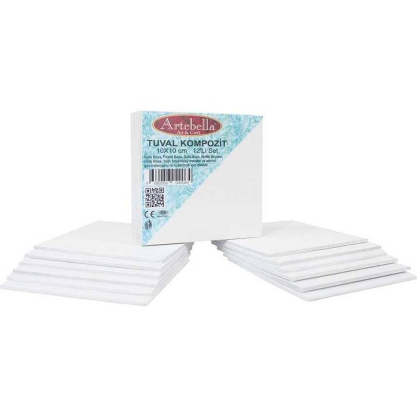 Composite Press Canvas 10 x 10 cm Set of 12 - 1