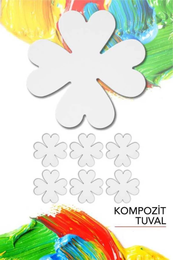 Composite Pressed Canvas Clover 20 cm - 1