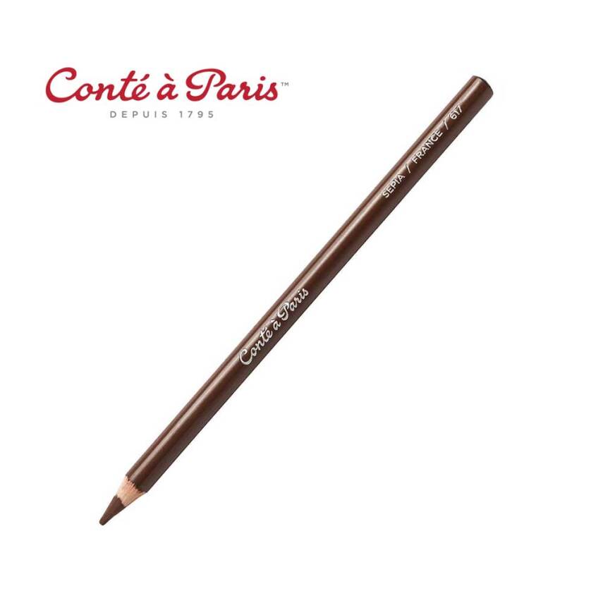 Conte A Paris Sketching Pencil Sepia Round - 1