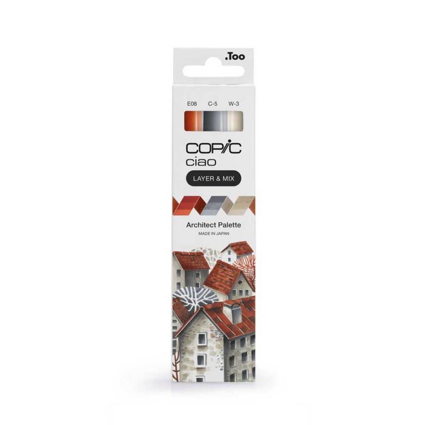 Copic Ciao 3'lü Layer Mix Set Architect Palette - 1