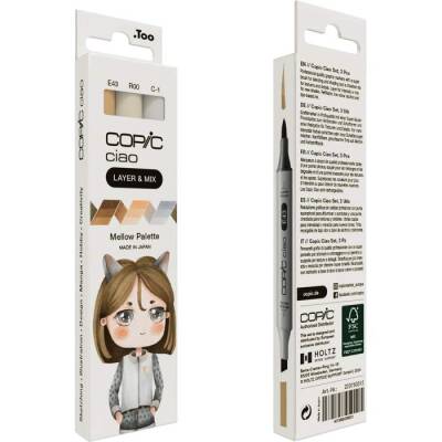 Copic Ciao 3'lü Layer Mix Set Mellow Palette (1)