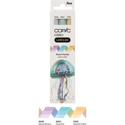 Copic Ciao 3'lü Layer Mix Set Pastel Palette - 3