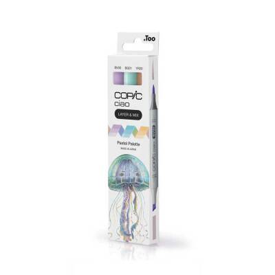 Copic Ciao 3'lü Layer Mix Set Pastel Palette (1)