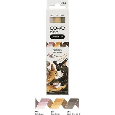 Copic Ciao 3'lü Layer Mix Set Pet Palette - 3