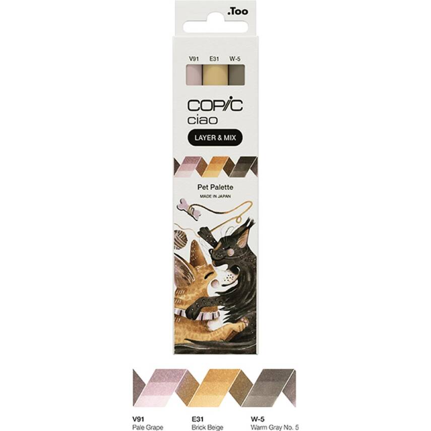 Copic Ciao 3'lü Layer Mix Set Pet Palette - 3