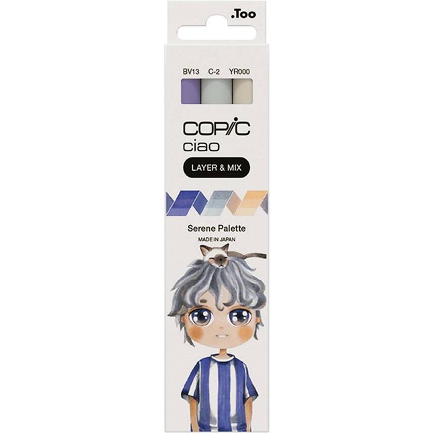 Copic Ciao 3'lü Layer Mix Set Serene Palette - 1