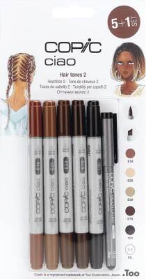Copic Ciao 5+1 Set Hair Tones 2