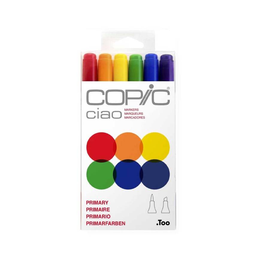 Copic Ciao Marker Set Primary 6’lı - 1