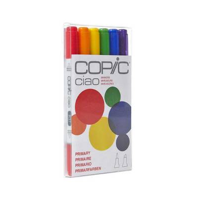 Copic Ciao Marker Set Primary 6’lı (1)