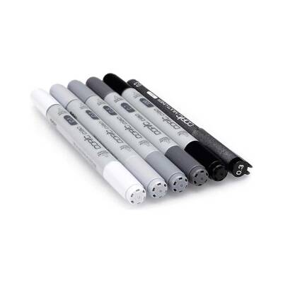 Copic Cool Grey Tones Marker 6'lı Set (1)