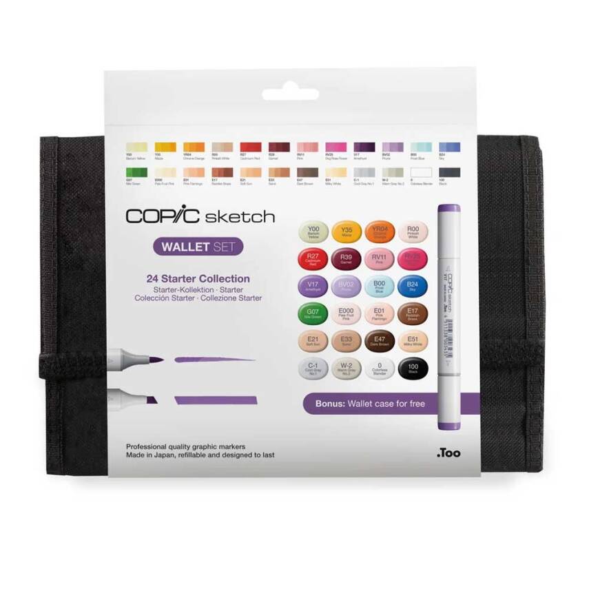 Copic Sketch Wallet Set 24'lü - 1