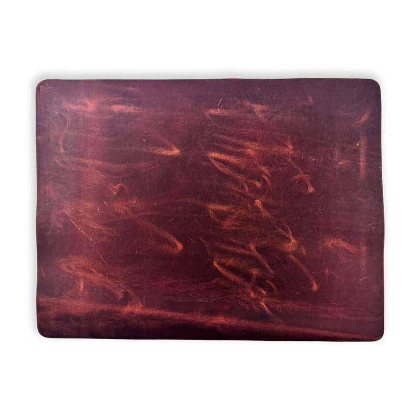 Crazy Leather Writing Pad 30x40 Claret Red - 1