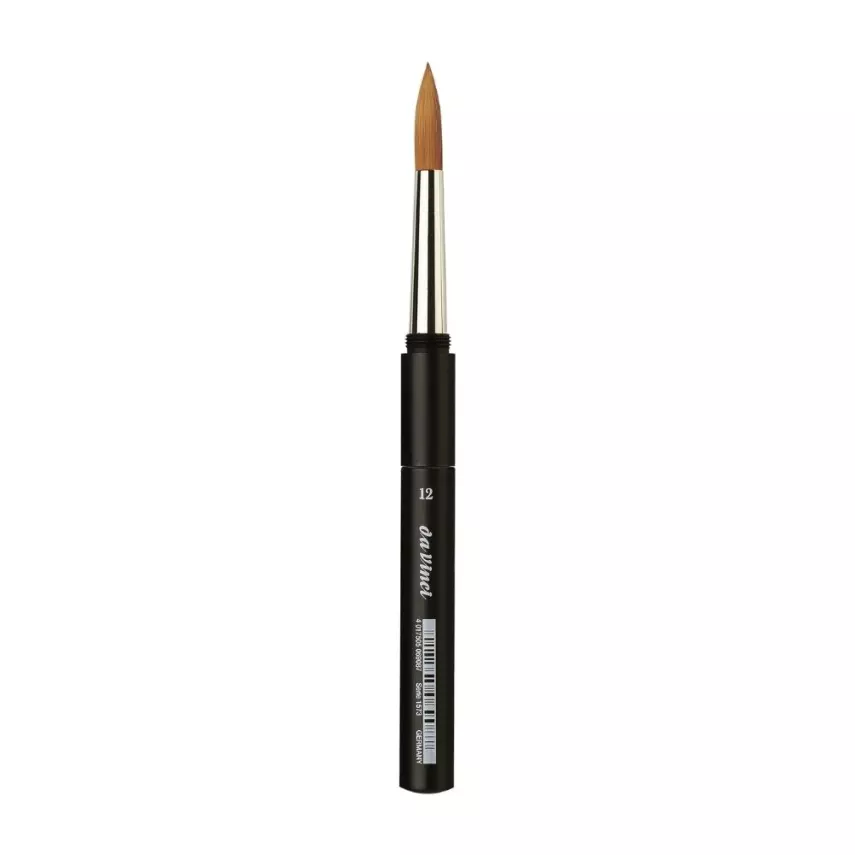 Da Vinci 1573 Series Pocket -Brush-Spin Lightbrown Synthetic Hair No:12 - 1