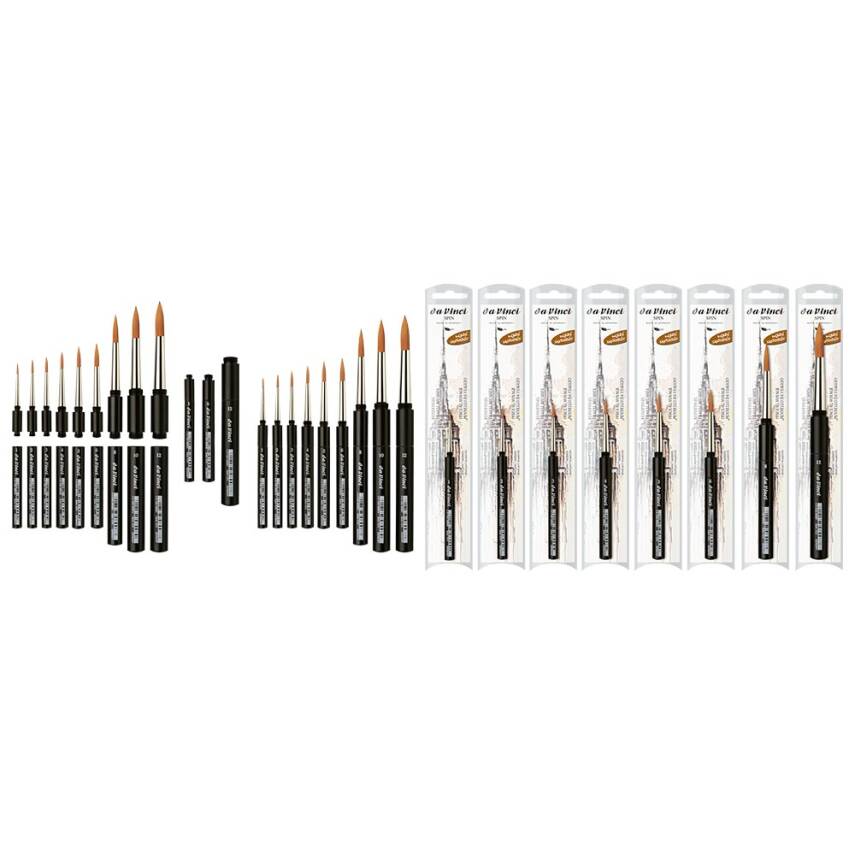 Da Vinci 1573 Series Pocket -Brush-Spin Lightbrown Synthetic Hair - 1