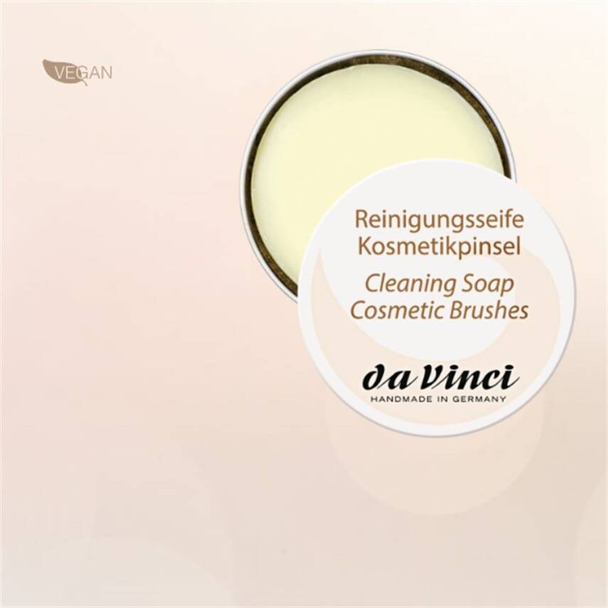 Da Vinci 4834 Seri Small Cleaning Soap For Cosmetic Brushes in Metal Box - 1