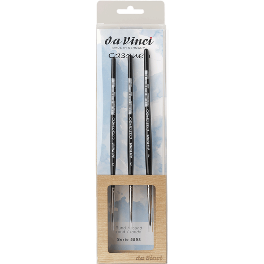 Da Vinci 5598 Series Casaneo  Watercolor Brush Set Round No: 2-3-4 - 1