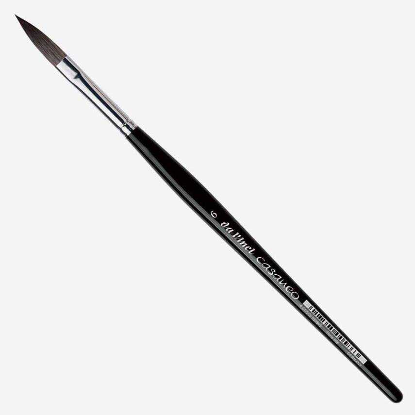 Da Vinci 898 Seri Casaneo Water Colour Brush Oval-Pointed No:6 - 1