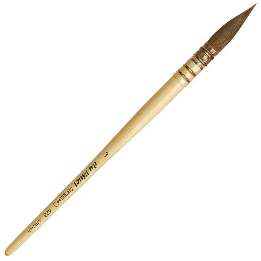 Da Vinci Artissimo Kolinsky Red Sable Round Watercolor Brush Series 428 No:3 - 1
