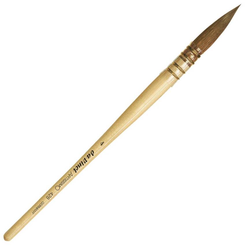 Da Vinci Artissimo Kolinsky Red Sable Round Watercolor Brush Series 428 No:4 - 1