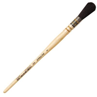 Da Vinci Black Goat Hair Oval Gold Leaf Brush Series 450 No:4 - 2