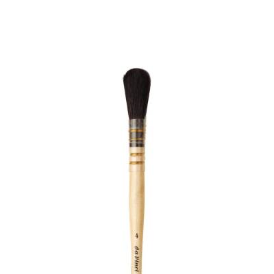 Da Vinci Black Goat Hair Oval Gold Leaf Brush Series 450 No:4