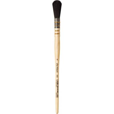 Da Vinci Black Goat Hair Oval Gold Leaf Brush Series 450 No:4 - 1