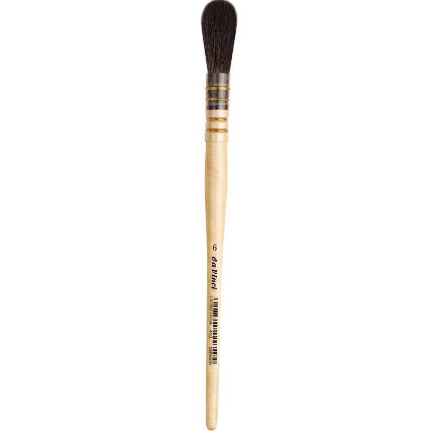 Da Vinci Blue Squirrel Hair Oval Gold Leaf Brush Series 410 No:6 - 7