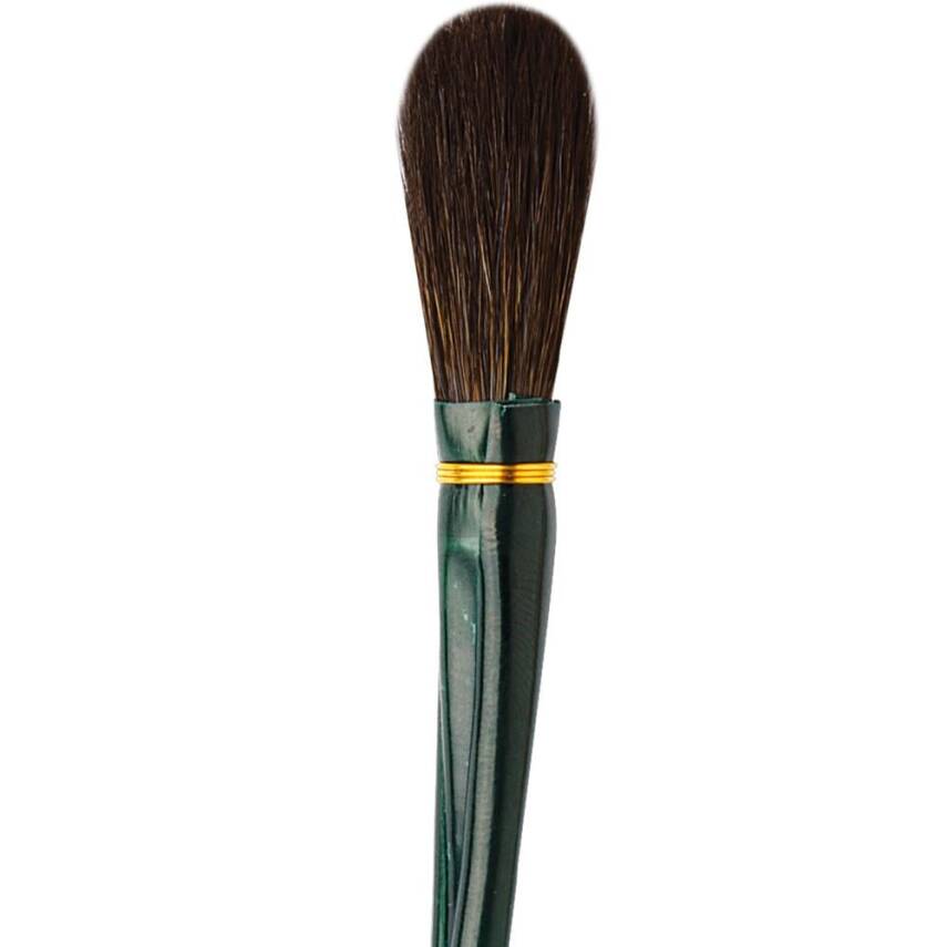 Da Vinci Blue Squirrel Hair Oval Gold Leaf Brush Series 710 No:4 - 2