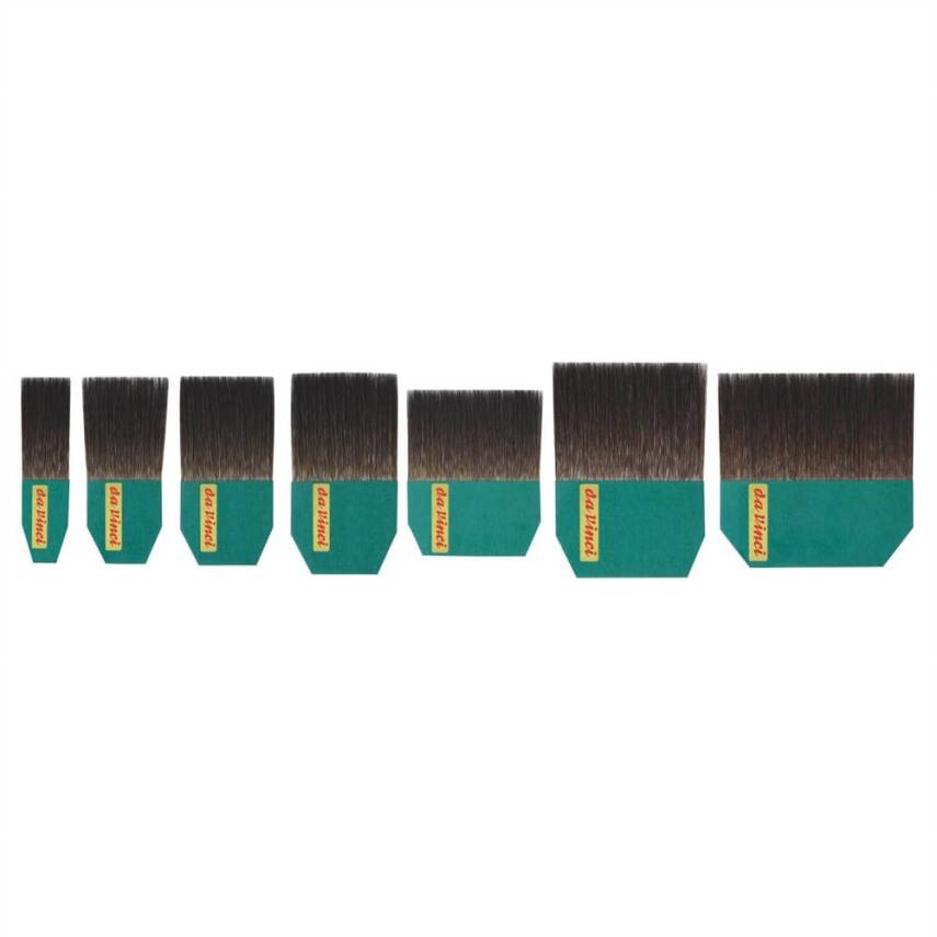 Da Vinci Blue Squirrel Hair Straight Gold Foil Beard Brush Series 500 No:70 - 1