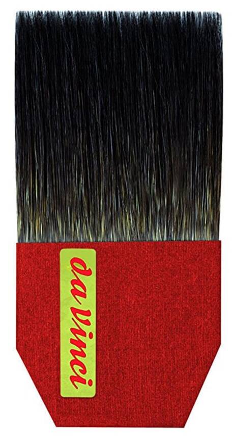 Da Vinci Blue Squirrel Hair Wide Extra Thick Flat Gold Leaf Beard Brush Series 502 No:80 - 2