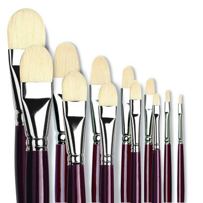 Da Vinci Bristle Filbert-Shape Oil Paint Brush Series 7467 No:1 - 4