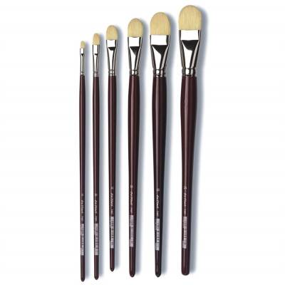 Da Vinci Bristle Filbert-Shape Oil Paint Brush Series 7467 No:6 - 2
