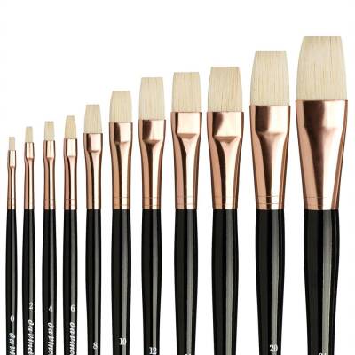 Da Vinci Bristle Flat Oil Paint Brush Series 7007 No:8 - 3