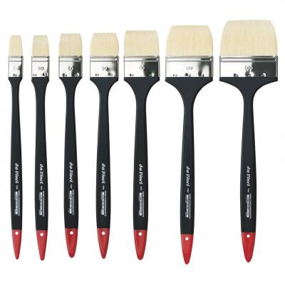 Da Vinci Bristle Flat Wide Tip Acrylic, Oil Paint and Decorating Brush Series 7055 No: 50 - 3