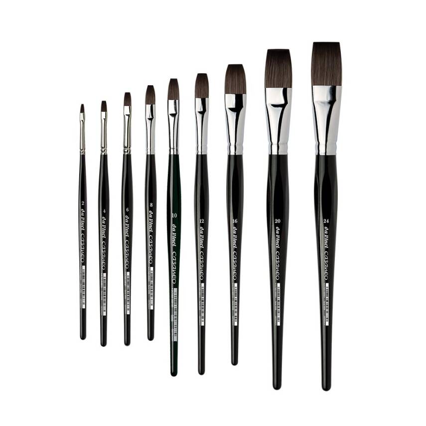 Da Vinci 5898 Seri Casaneo Düz Suluboya Fırçası       - 1