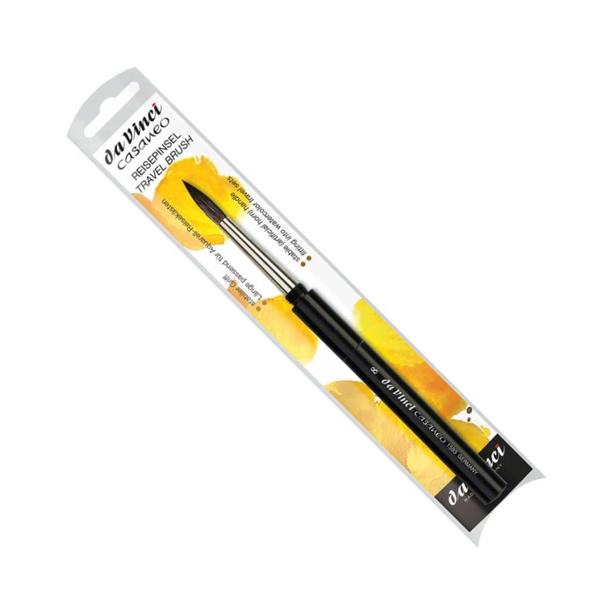 Da Vinci 1593Tp Seri Casaneo Water Colour Brush, Round, Extra Soft Synthetic Fibre No:8 - 1