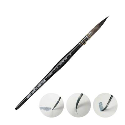 Da Vinci Casaneo Yuvarlak Uçlu Uzun Suluboya Fırçası Seri 490 No:2