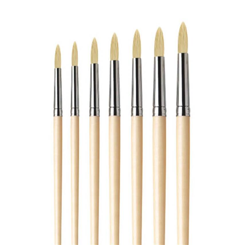 Da Vinci Chuneo Round Synthetic Acrylic and Oil Paint Brush Series 7729 No:10 - 3