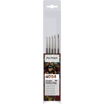 Da Vinci Colineo Kolinsky Sable Synthetic Fiber Miniature Painting Brush Set 4054
