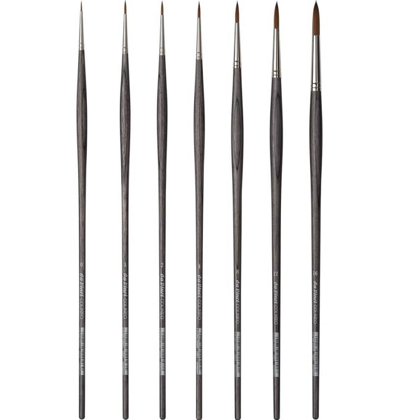 Da Vinci Colineo Round Acrylic and Oil Paint Brush Series 1621 No:0 - 3