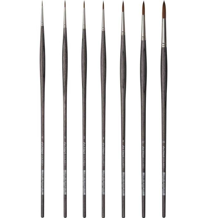 Da Vinci Colineo Round Acrylic and Oil Paint Brush Series 1621 No:16 - 3
