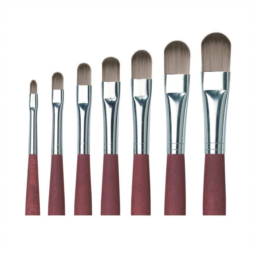 Da Vinci College Acrylic Synthetic Filbert-Shape Acrylic Paint and Oil Paint Brush Series 8750 No:6 - 4