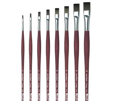 Da Vinci College Acrylic Synthetic Flat Acrylic Paint and Oil Paint Brush Series 8740 No:12 - 4