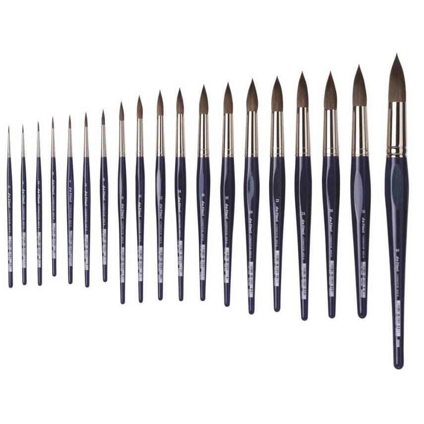 Da Vinci Cosmotop Mix B Yuvarlak Sulu Boya Fırçası Seri 5530 No:1 - 3