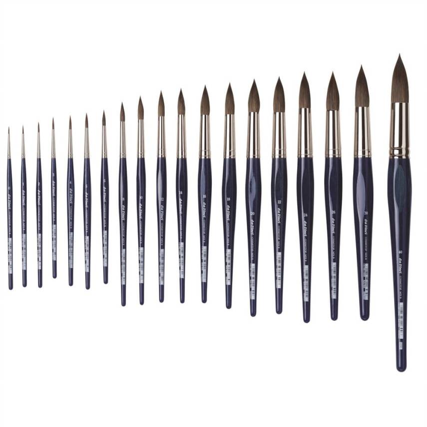 Da Vinci Cosmotop Mix B Yuvarlak Sulu Boya Fırçası Seri 5530 No:22 - 3