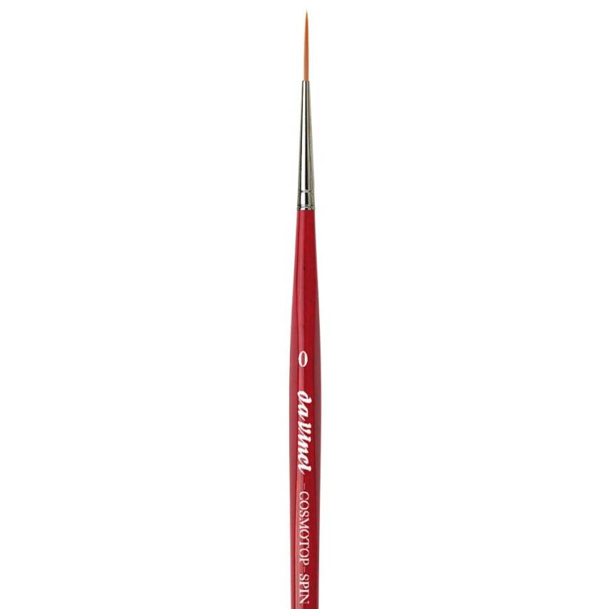 Da Vinci Cosmotop Spin Brown Synthetic Long Line Brush Series 1280 No:0 - 5