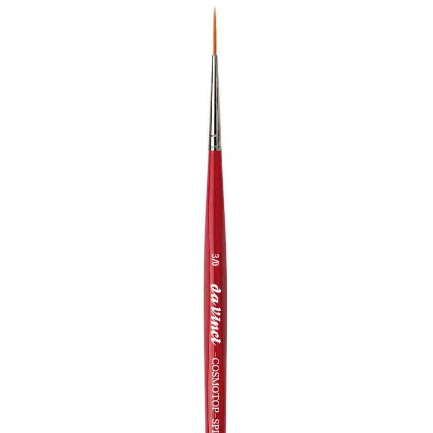 Da Vinci Cosmotop Spin Brown Synthetic Long Line Brush Series 1280 No:3/0 - 5