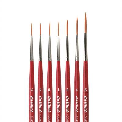 Da Vinci Cosmotop Spin Brown Synthetic Long Line Brush Series 1280 No:4 - 4