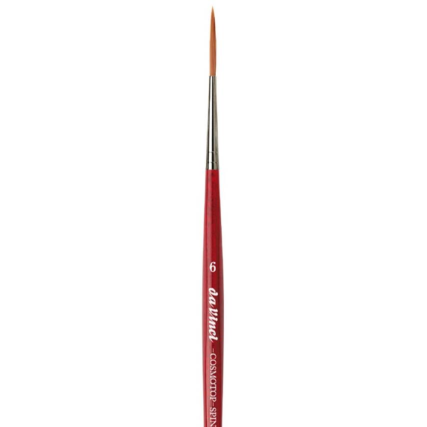 Da Vinci Cosmotop Spin Brown Synthetic Long Line Brush Series 1280 No:6 - 5